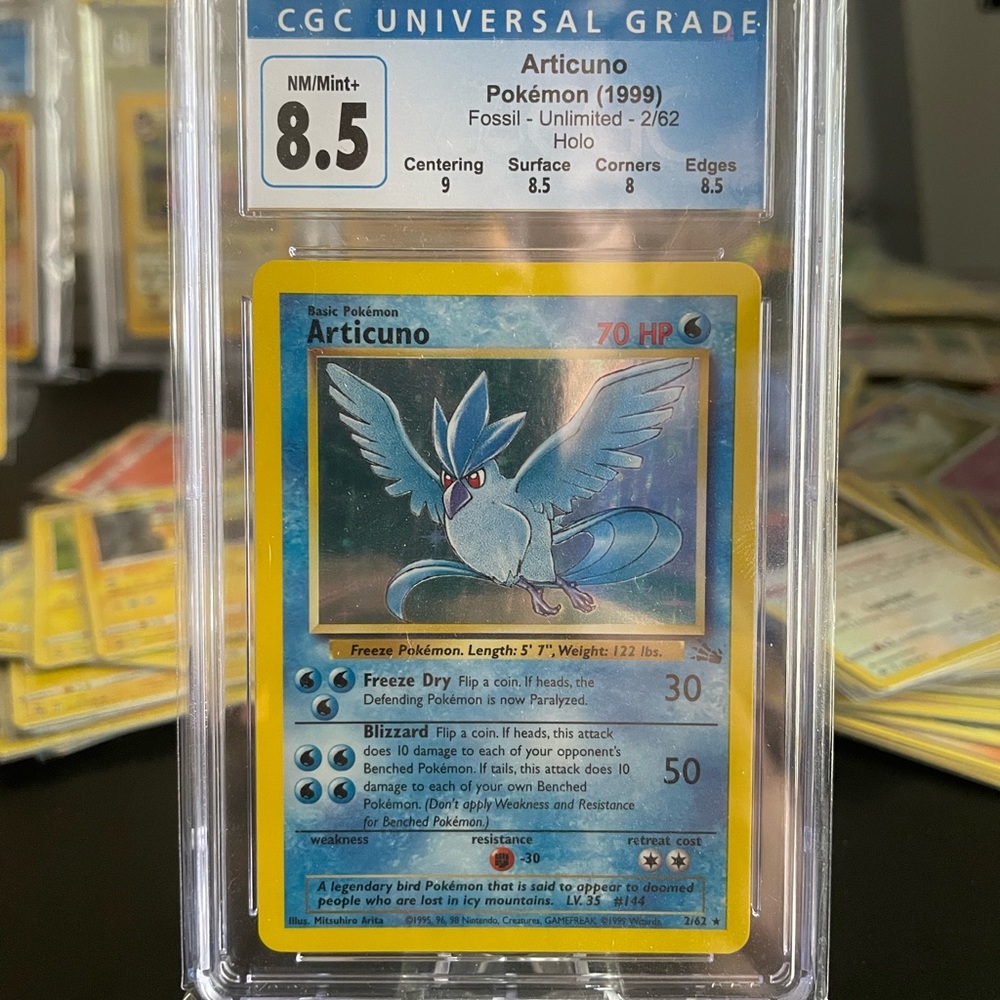 Articuno Holo 1999 Fossil Graded 8.5 - Picture 1 of 8